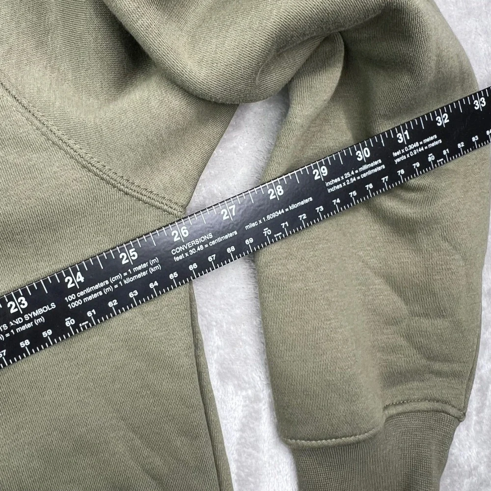 Jordan Brooklyn Fleece Full Zip Hoodie Mens XL Green Solid Hooded Sweatshirt New
